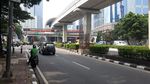 Potret Nisan Raksasa Terbengkalai di Jakarta, Peninggalan Proyek Monorel