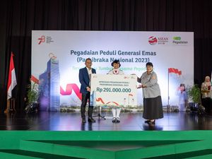 Pegadaian Beri Hadiah Tabungan Emas buat Anggota-Pelatih Paskibraka 2023