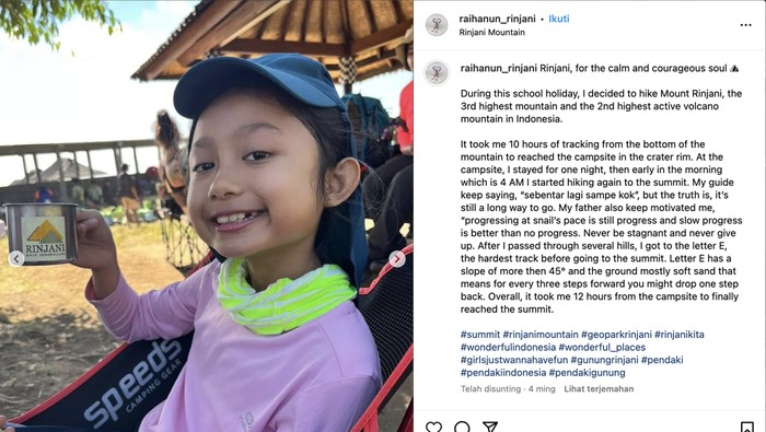 Pendaki cilik Raihanun Rinjani (10)