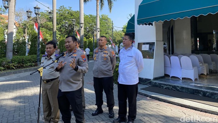 Pertemuan BPN dan Polda Jatim di Gedung Wismilak Surabaya.