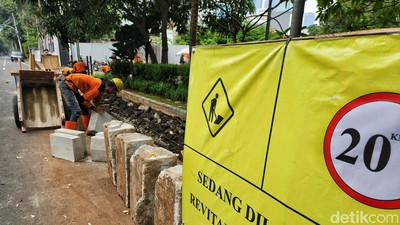 Revitalisasi Trotoar di Jakpus Ditarget Selesai November 2023