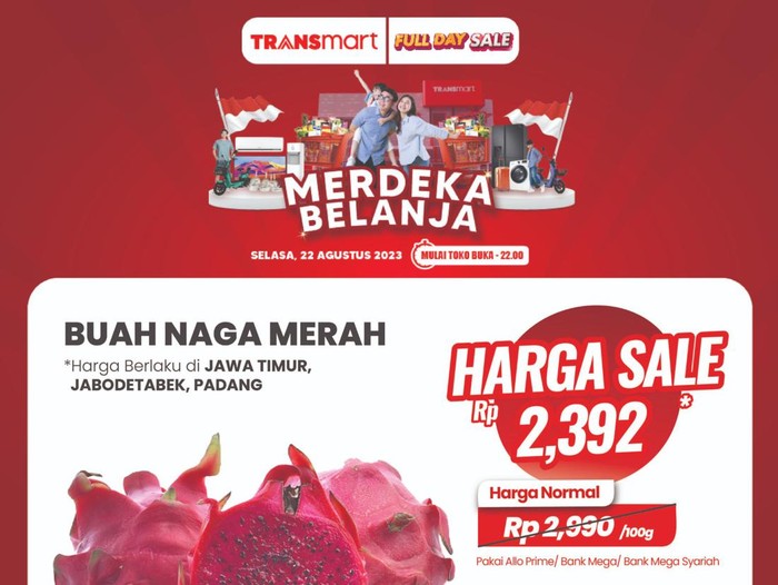 Transmart Full Day Sale-Diskon Anggur