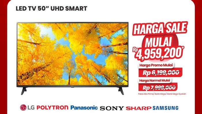 TV LED Murah di Transmart Full Day Sale Besok! Diskon Sampai Rp 3,5 Jutaan