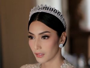 8 Foto Artis yang Tampil Cantik Pakai Mahkota Saat Nikah, Bak Putri Raja