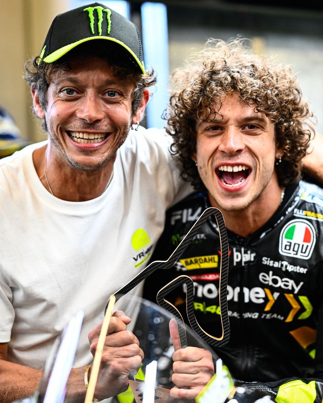 Valentino Rossi dan Marco Bezzecchi