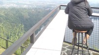 Panorama tebing dataran tinggi di Kahyangan Skyline