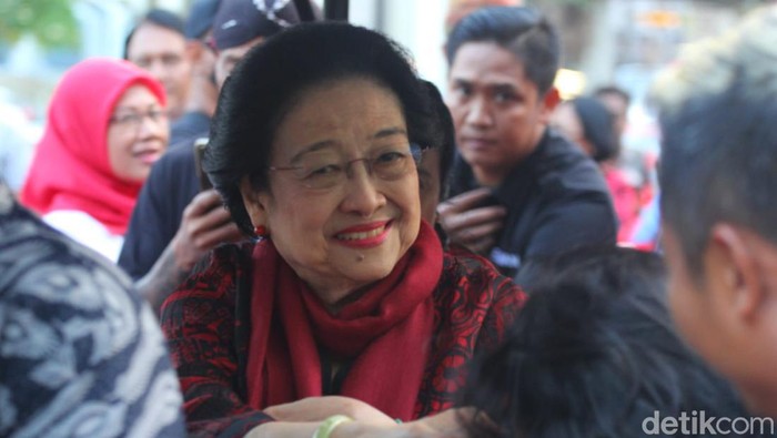 Ketum PDIP Megawati Soekarnoputri di Ambarrukmo Jogja, Selasa (22/8/2023).