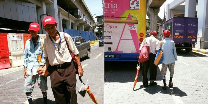 Lansia kumpulin sisa makanan