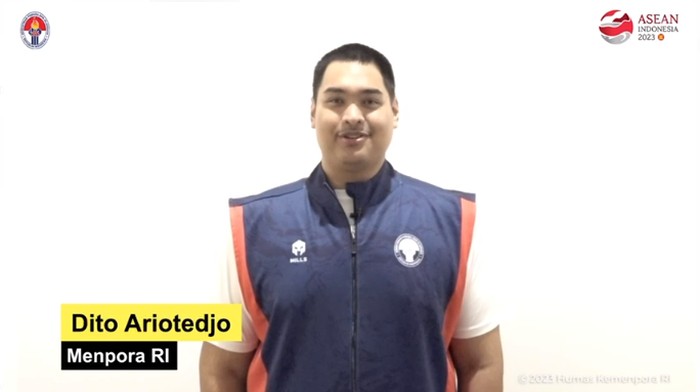 Menpora Dito Ariotedjo. (Dok screenshot video)