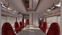 Konfigurasi interior Elemen Palazzo Superior sangat fleksibel. Pelanggan mobil liburan dapat mengubahnya sesuai selera.