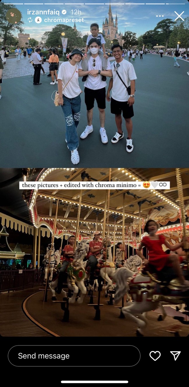 Meski belum menampilkan kemesraan, Pratama Arhan dan Azizah Salsha tampil kompak mengenakan padanan t-shirt putih. Foto: Instagram