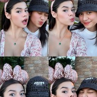 Begini potret kedekatan pengantin baru tersebut dengan salah satu sahabat yang jadi bridesmaid-nya, aktris Maria Theodore. Foto: Instagram