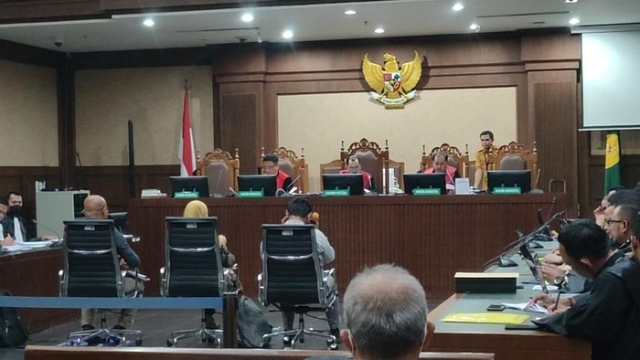 Sidang Johnny G Plate pada Selasa (22/8/2023)-(Mulia-detikcom)