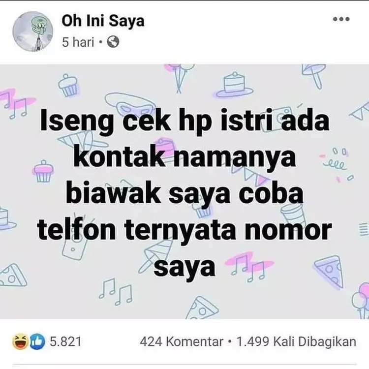 Konon katanya, walaupun jokes bapak-bapak suka garing, bercandaannya tetap bikin kangen dan senyum-senyum sendiri.