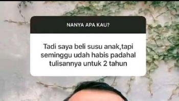 Untuk anak berusia dua tahun, bukannya cukup buat dua tahun... Foto: Instagram/jendamclover