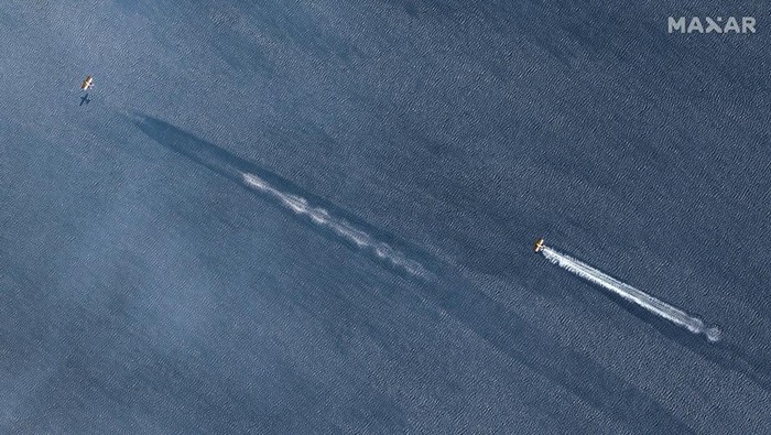 Bandara Alexandroupolis Yunani Terkepung Asap Kebakaran Hutan A satellite image shows aerial firefighting aircraft in Traianoupoli, Greece, August 21, 2023. Maxar Technologies /Handout via REUTERS THIS IMAGE HAS BEEN SUPPLIED BY A THIRD PARTY. NO RESALES. NO ARCHIVES. MANDATORY CREDIT. DO NOT OBSCURE LOGO.