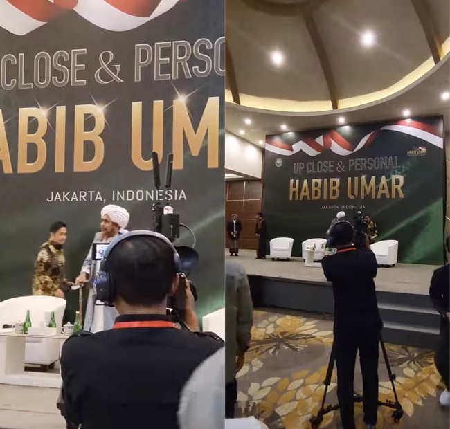 Habib Umar bin Hafidz memiliki nama asli Al Habib Umar bin Muhammad bin Salim bin Hafidz. Ia merupakan seorang ulama terkenal, guru, dan pembaru Islam di Yaman. Habib Umar lahir pada Senin, 27 Mei 1963 di Tarim, Hadramaut, Yaman. Saat ini, ia tinggal di Tarim, Yaman. Dalam keseharian, Habib Umar mengawasi perkembangan di Darul Musthafa. Habib Umar mampu menghafal Al-Quran dengan berbagai inti teks fikih, hadis, dan bahasa Arab di usia muda. Selain itu, Habib Umar juga banyak menguasai ilmu-ilmu keagamaan yang banyak dipegang teguh oleh ulama lain seperti Muhammad bin Alawi bin Shihab dan Al-Shaikh Fadl Baa Fadhl serta ulama lain yang mengajar di Ribat, Tarim. Foto: Dok. Instagram @_ummi_pipik_.