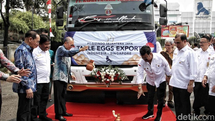 Produk Peternakan Indonesia kembali berhasil menembus pasar ekspor. Sebanyak 557.280 butir telur ayam konsumsi diekspor ke Singapura.