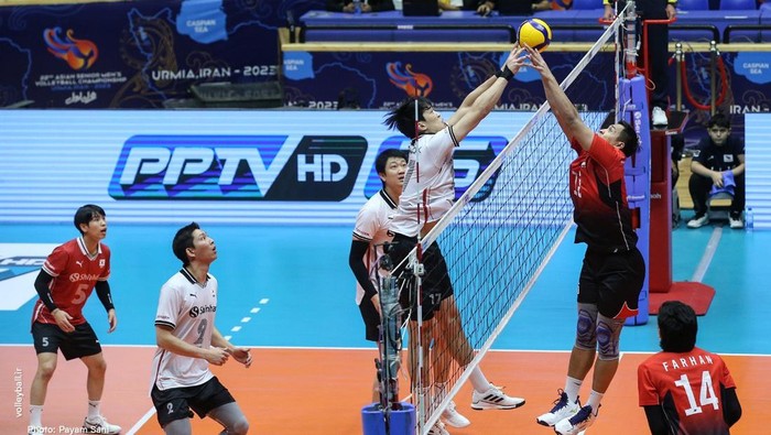 Indonesia vs Korsel di AVC Senior Mens Championship 2023