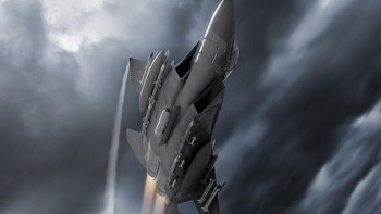 F-15EX dalam sebuah manuver. Foto: Boeing