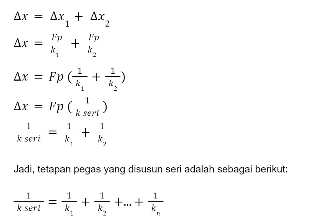 Rumus rangkaian seri.