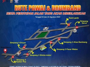 Ada Pawai-Parade Drumband di Wates Mulai Hari Ini, Cek Rutenya