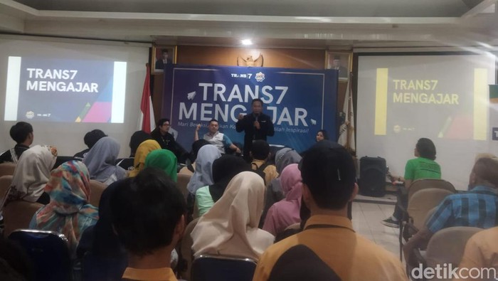 Trans7 Mengajar. (Kurniawan Fadil/detikcom)