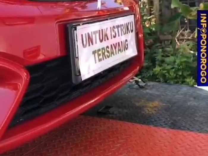 Viral seserahan mobil di Ponorogo