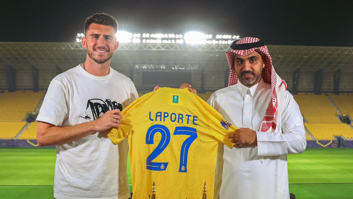 Aymeric Laporte tinggalkan Manchester City, gabung Al Nassr. (Foto: Twitter @AlNassr)