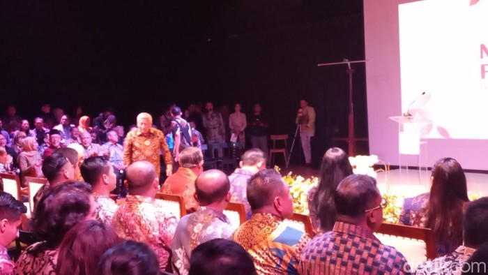 Ditemani AHY-Ibas, SBY Hadiri Acara Kebudayaan di TIM