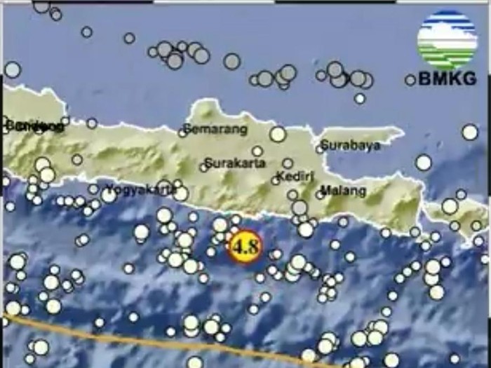 gempa trenggalek M 4,8