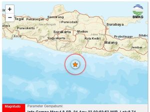 Gempa M 4,8 Guncang Trenggalek