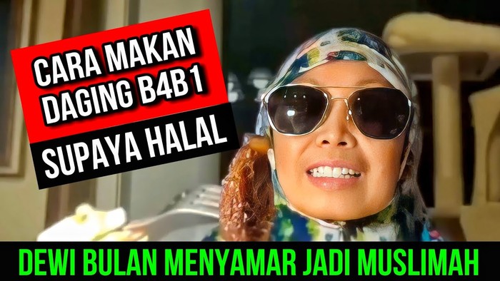 Heboh Wanita Berhijab Makan Babi Agar Halal, Ini Faktanya!