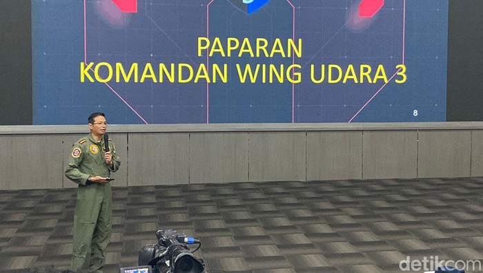 Komandan Wing Udara 3 Lanud Iswahjudi Kolonel Pnb I Gusti Made Yoga di Lanud Iswahjudi (Wildan/detikcom)