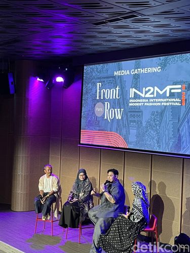 Komferensi pers Indonesia International Modest Festival (IN2Motion Fest) 2023, keempat kali digelar di The Westin Hotel Vendome Paris pada 2 September 2023 mendatang.