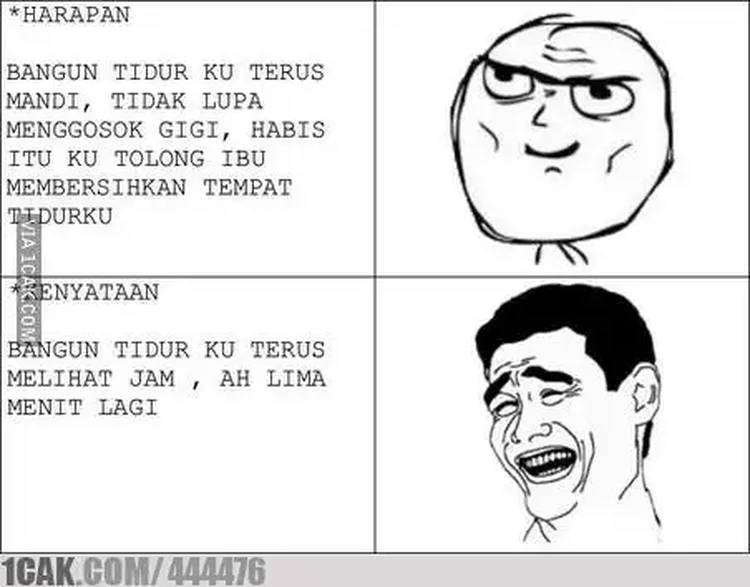 Meme Gambaran Real Bangun Tidur, Siapa yang Related? Meme ini gambarkan realita saat bangun tidur. Mana nih yang paling sesuai buat kamu?