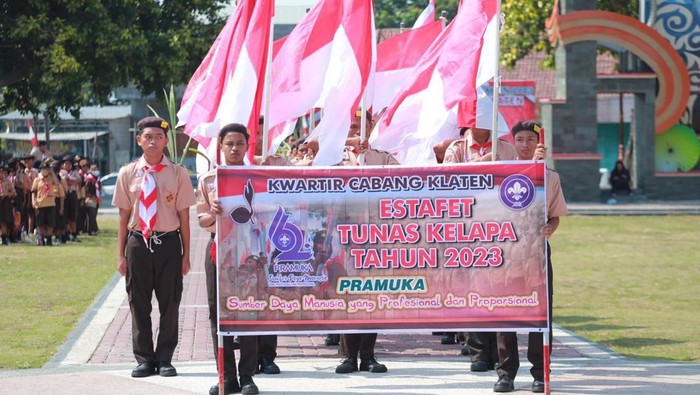 Pemerintah Kabupaten Klaten memperingati Hari Pramuka dengan melaksanakan upacara di di Alun-Alun Klaten, Kamis (24/8/2023). Pemerintah Kabupaten Klaten memperingati Hari Pramuka dengan melaksanakan upacara di di Alun-Alun Klaten, Kamis (24/8/2023).