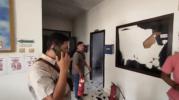 Penampakan aset perusahaan sawit yang dirusak sekelompok orang