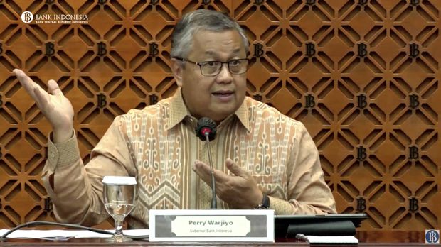 Pengumuman Hasil Rapat Dewan Gubernur Bulanan Bulan Agustus 2023. (Tangkapan Layar Youtube Bank Indonesia)