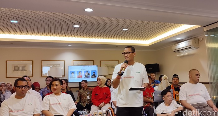 Sandiaga Uno dalam acara Disabilitas Merdeka