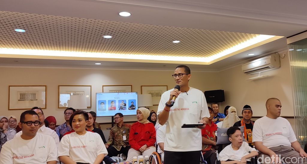 Sandiaga Uno dalam acara Disabilitas Merdeka