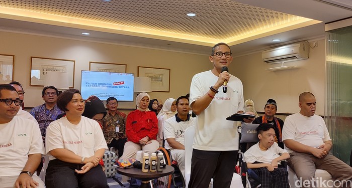 Sandiaga Uno dalam acara Disabilitas Merdeka