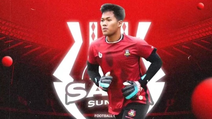 Satrio Azhar kiper yang didatangkan Sada Sumut FC dari Persib Bandung (Dok. @sadasumut.fc)