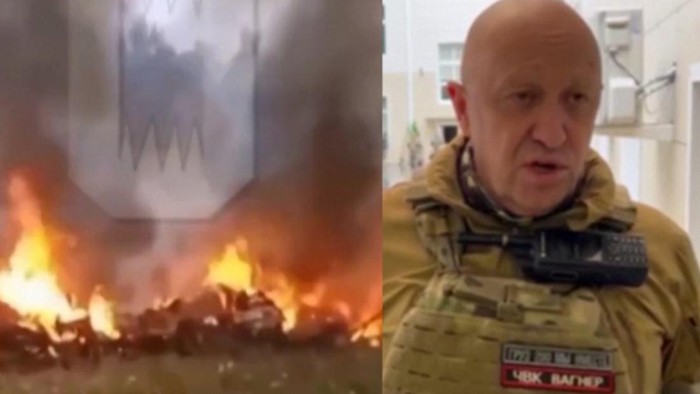 Sebuah pesawat jet pribadi jatuh di wilayah Tver, Rusia. Diduga kepala tentara bayaran Wagner, Yevgeny Prigozhin, menjadi salah satu dari 10 korban tewas.