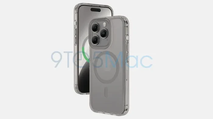 iPhone 15 Pro dalam warna Titan Gray