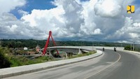 Pada jembatan utama terdapat 3 bentang, dengan bentang utama sepanjang 99 meter yang menggunakan struktur utama box girder. Sedangkan jembatan pendekat juga terdiri dari 3 bentang dengan struktur utama prestressed I girder. Foto: Dok. Kementerian PUPR