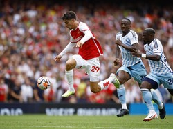 Havertz juga jadi pemain Arsenal dengan daya jelajah terbanyak sejauh ini dengan 23,2 km (Reuters)