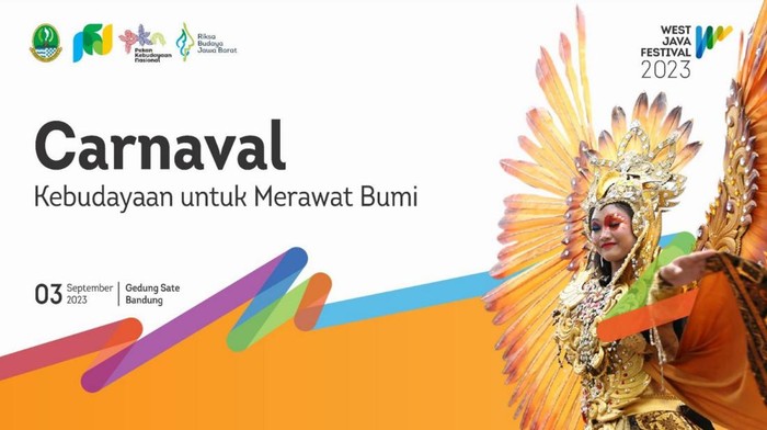 Karnaval kebudayaan West Java Festival 2023.