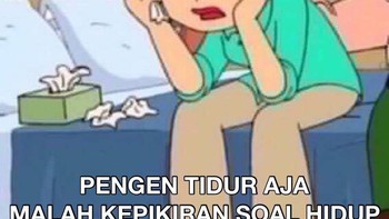 Mau tidur saja harus overthinking dulu. Foto: Instagram/ohmeygatt