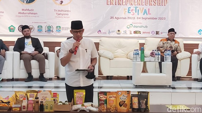 Menparekraf Sandiaga Uno. (Dwi Andayani/detikcom)
